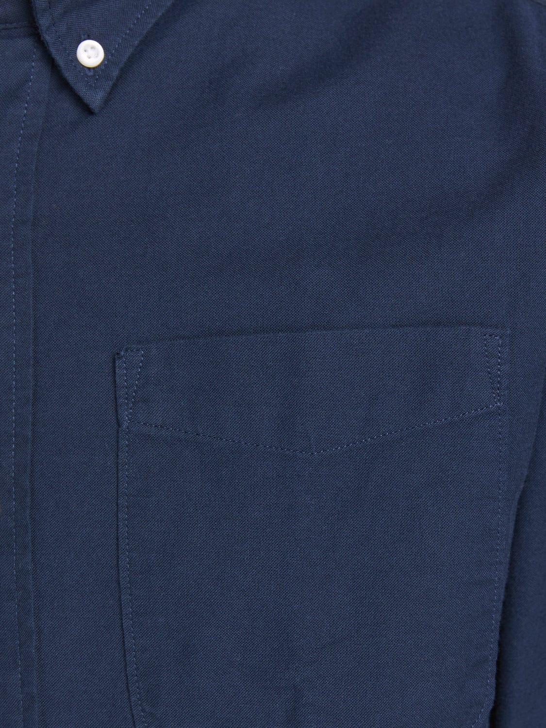 Camisa algodón orgánico con bolsillo azul marino -JPRBLUBROOK